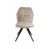 Scaun Milo, 47.5x63x89.5 cm, Stofa, Beige picture - 2