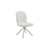 Scaun Noris, 47.5x62x90.5 h cm, Stofa, Alb picture - 1