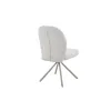 Scaun Noris, 47.5x62x90.5 h cm, Stofa, Alb picture - 4