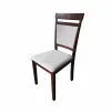 Scaun Omer, 44x50x90 cm, Lemn, Nuc Inchis/Stofa Beige picture - 4