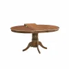 Set Masa Extensibila Caviaso + 4 Scaune Benoni, 120-160x120x76 cm, Lemn/Furnir, Nuc picture - 3