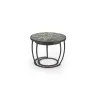 Set Masute de Cafea Hagen 271, Ø62x50 cm, Metal/Piatra Sinterizata, Negru/Verde picture - 5