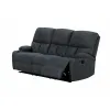 Set Recliner ASTHA 3R+1R+1R, Canapea 3R - 187x94x102, Fotoliu - 79x94x102 cm, Stofa, Gri picture - 3