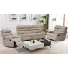 Set Recliner Denton 3L+2R+1R, Canapea 3L - 187x94x103 cm, Canapea 2R - 134x94x103 cm, Fotoliu - 78x94x103 cm, Stofa, Beige picture - 2