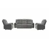 Set Recliner Electric Orso 3RR-1R-1R, Canapea 3RR - 226x94x104 cm,  Fotoliu 1R - 106x96x104 cm, - Stofa/Microfibra - Gri picture - 2