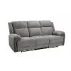 Set Recliner Electric Orso 3RR-1R-1R, Canapea 3RR - 226x94x104 cm,  Fotoliu 1R - 106x96x104 cm, - Stofa/Microfibra - Gri picture - 3