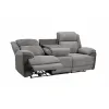 Set Recliner Electric Orso 3RR-1R-1R, Canapea 3RR - 226x94x104 cm,  Fotoliu 1R - 106x96x104 cm, - Stofa/Microfibra - Gri picture - 4