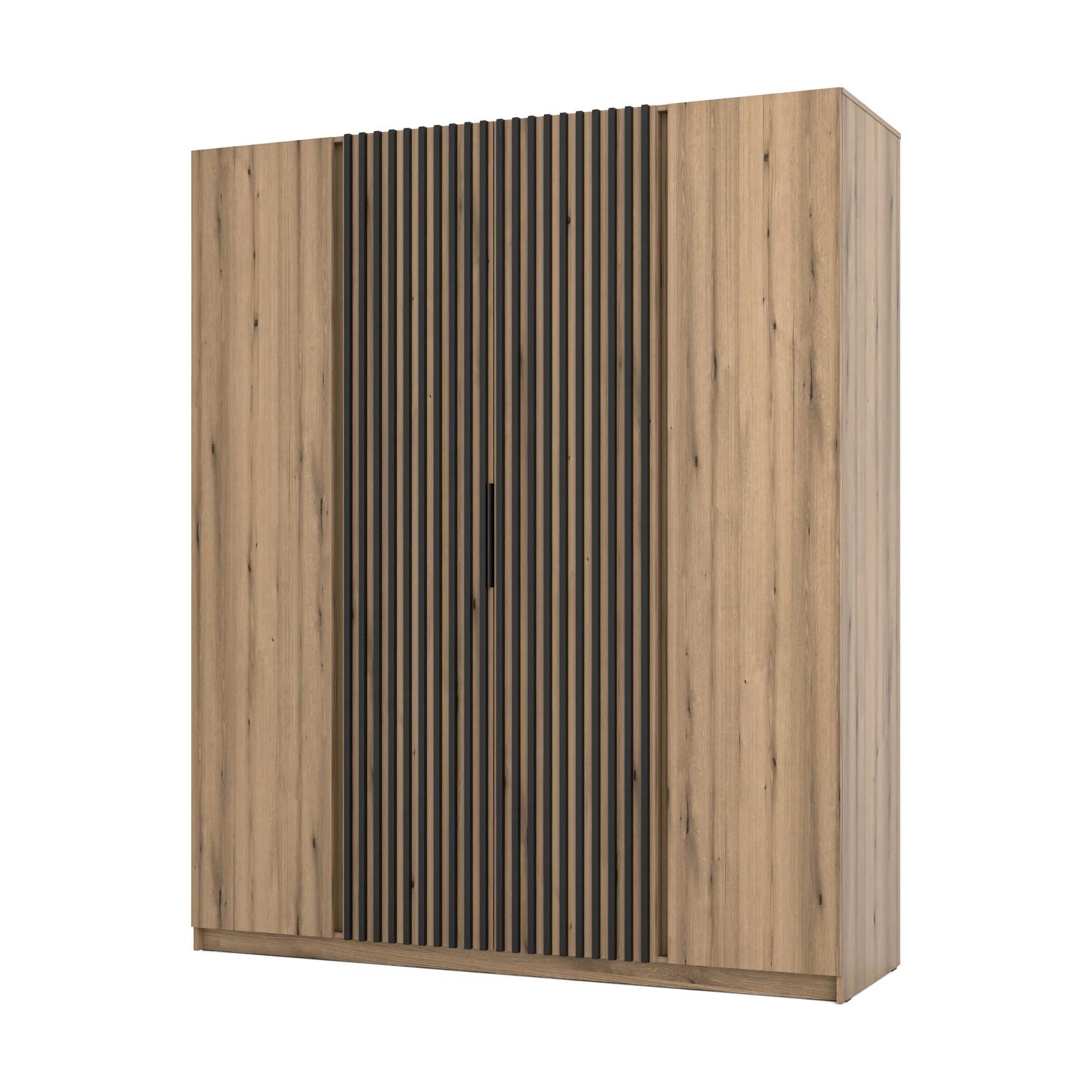 Dulap KAJA 4 Usi, EV/EV-BL 2F 2LAM , 200x61.9x239 cm, Stejar Evoke