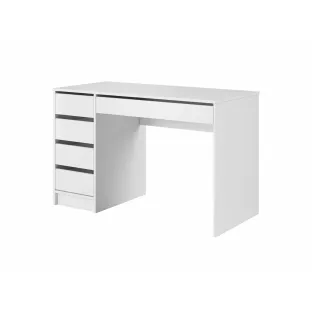 Birou Ada cu Sertare, 120x55x75 h cm, Pal Melaminat, Alb