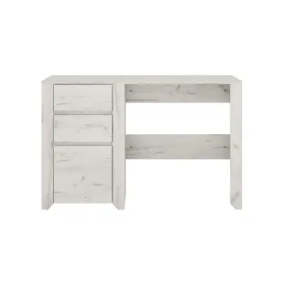 Birou Angel TYP80, 118.7x60x76,5 h cm, Pal Melaminat, Stejar Craft Alb