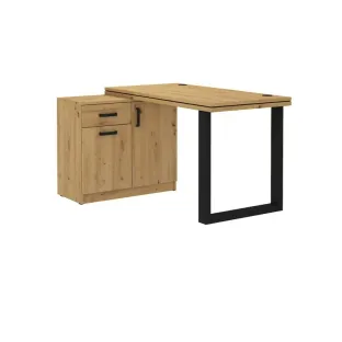 Birou Cu Dulap Malta SL 140, 138x107x78.1 cm, Metal/Pal Melaminat