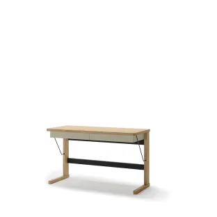 Birou Ollie OL-06, 131x56x77 cm, Stejar/Casmir