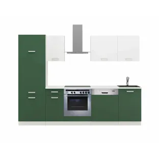 Bucatarie Toni 270 cm, Verde/Alb