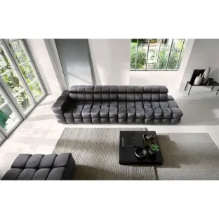 Canapea Buffalo A1-1-OTTR,  288x111x79-99 cm, Stofa Element 23 Gri