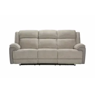 Canapea cu Recliner Electric Orso 3RR, 226x94x104 cm, Stofa/Microfibra - Beige