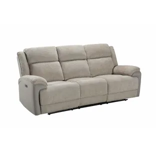 Canapea cu Recliner Electric Orso 3RR, 226x94x104 cm, Stofa/Microfibra - Beige