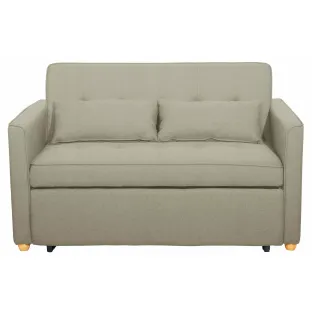 Canapea Extensibila 2 Locuri Karoi, 138x89x80.5 h cm, Stofa, Beige