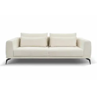 Canapea Extensibila Avignon, 234x115x71/82 cm, Stofa, Crem