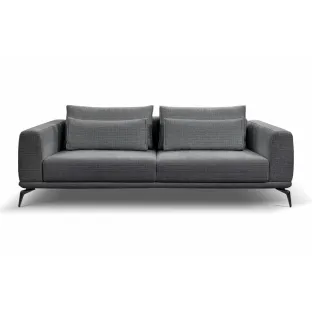 Canapea Extensibila Avignon, 234x115x71/82 cm, Stofa, Gri