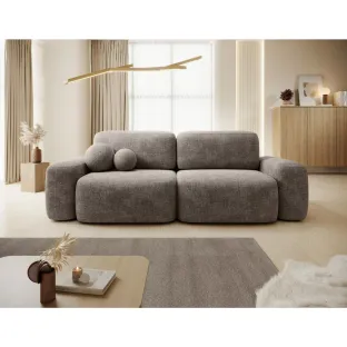 Canapea Extensibila Bold, 259x107x88 cm, Stofa Cremona 24, Maro
