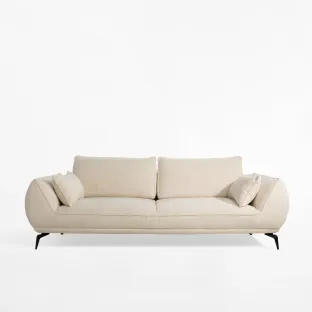 Canapea Extensibila Cavo, 249x118x71/86 cm, Stofa, Beige