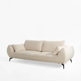 Canapea Extensibila Cavo, 249x118x71/86 cm, Stofa, Beige