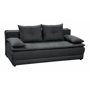Canapea Extensibila Diori, 202x105x92 cm, Stofa, Gri