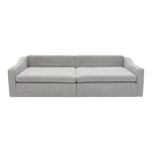 Canapea Extensibila Evora Extra Large, 276x137x71/92 cm, Stofa Lincoln 86 Gri Deschis