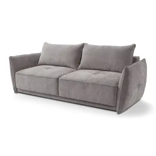 Canapea Extensibila Leto, 233x104x76-91 cm, Stofa, Gri