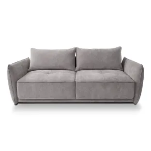 Canapea Extensibila Leto, 233x104x76-91 cm, Stofa, Gri