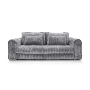 Canapea Extensibila Lil Buddy, 260x106x89 cm,  Stofa - Gri Metalic