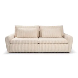 Canapea Extensibila Mevi Extra Large, 240x120x90 cm, Stofa Crem