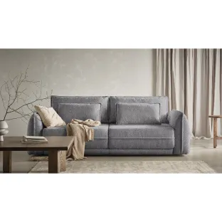 Canapea Extensibila Mojave, 253x120x74 cm, Stofa Modesto 486 - Gri
