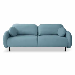 Canapea Extensibila Soft, 232x109x95 cm, Stofa - Albastra