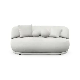 Canapea Gio Mini, 188x96x78 cm, Stofa Abriamo, Crem 04