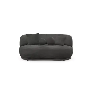 Canapea Gio Mini, 188x96x78 cm, Stofa Abriamo, Grafit 08