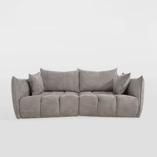 Canapea Laura, 240x124x88 cm, Stofa Taupe