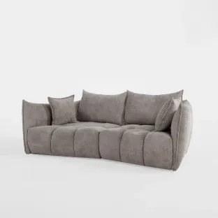 Canapea Laura, 240x124x88 cm, Stofa Taupe