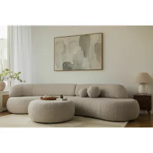Canapea Soul, ACOTT-COTTR, 346x103x77 cm, Stofa Boucle Abriamo 03