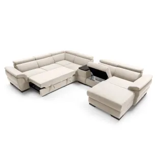 Coltar Bolzano, 383x270x175x80-95 cm, Stofa Perfect Harmony 02