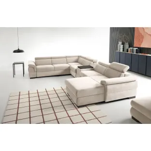 Coltar Bolzano, 383x270x175x80-95 cm, Stofa Perfect Harmony 02