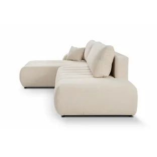 Coltar Extensibil Ballo, 276x176x88 cm, Stofa, Crem