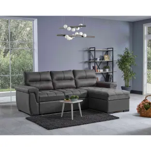 Coltar Extensibil Cansas L, Universal 260x168x100 cm, Stofa Gri