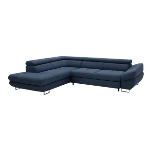 Coltar Extensibil Fabio, 280x235x69-88 H cm, Stofa Albastru inchis, Neve 77