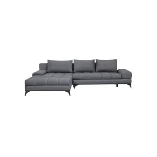 Coltar Extensibil Figaro, 315x212x78-87 h cm, Stofa, Grafit