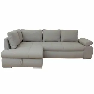 Coltar Extensibil Haris, 265x174x88 cm, Stofa, Beige Inchis-Lumos 31