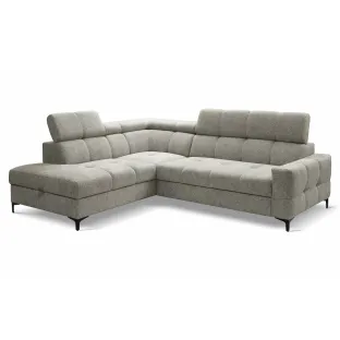 Coltar Extensibil Leno, 254x212x79-95 cm, Stofa Beige