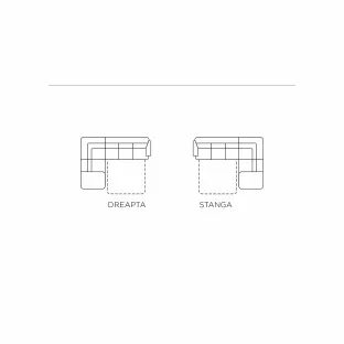 Coltar Extensibil Livio, 293x225x71-90 cm, Stofa, Gri