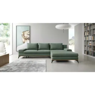 Coltar Extensibil Manila, 315x212x78-87 h cm, Stofa, Verde