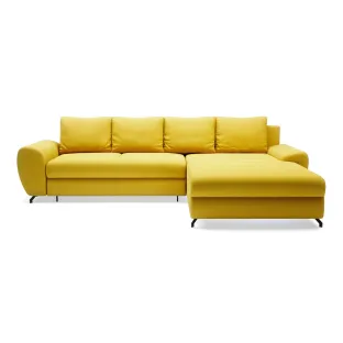 Coltar Extensibil Yoko, 320x214x96 cm, Stofa Soro 40 Galben